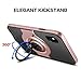ELOVEN Ultra Slim Case for iPhone Xs Max Case with Metal Ring Holder Kickstand Shockproof Cover Antiscratch Dual Layer Nonslip Grip Protective Case for iPhone Xs Max 2018 6.5 Inches, Rose Glod