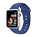 Sport Band For Apple Watch,Soft Silicone Strap Replacement Wristbands For Apple Watch Sport Series 3 Series 2 Series 1 NIKE+ Sports and Edition (Royal blue 38mm M/L)