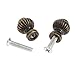dophee 6Pcs Round Cabinet Knobs, Pumpkin Pattern Drawer Pulls Handles with Screws for Furniture Kitchen Cupboard Dressers Closet Wardrobe, 14x19mm/0.55