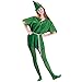 Quesera Unisex Peter Pan Costume Cosplay Peter Pan Tunic Adult Halloween Costume, Green, XS-L