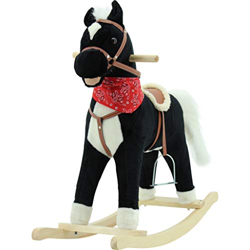 Sweety-Toys 6250 Blacky Schaukelpferd bewegliches Maul und Schweif- 2 Sounds – Bild 3
