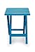 Camco 51680 Small Quick-Folding Adirondack Table, Plastic, Aqua