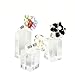 Clear Acrylic Jewelry Display Stand for Ring, Square base, Pack of 14