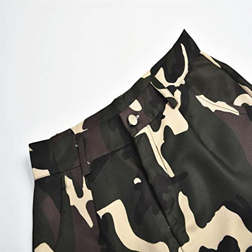 Molyveva Women Camouflage Casual Pants Joggers Trousers Hip Hop Rock Trousers - Thumbnail 4