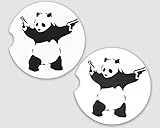 Banksy Panda Car Coaster – Cup Holder Coaster For