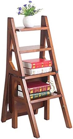 はしご木製はしご多機能折りたたみオフィスチェア4段はしご 割引も実施中