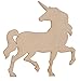 24 Pieces Unfinished Wooden Rainbow and Unicorn Cutouts for Crafts, Wood Slices