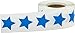 Blue Star Shape Stickers Teacher Supplies 3/4 Inch 500 Adhesive Labels