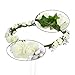 Valdler Flower Headband Crown for Wedding Festivals (Style022IV)