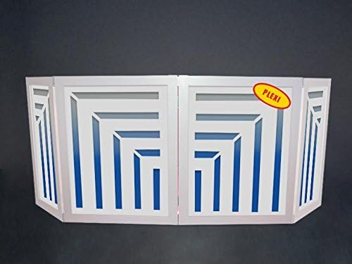 DJ Facade/Booth–Dragon Frontboards: Zakum 4 Panel/White Frame W/PLEXI
