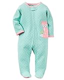 Carter's Baby Girls Interlock, Turquoise, New Born