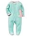 Carter's Baby Girls Interlock, Turquoise, New Born
