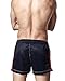 DESMIIT Men's Running Shorts Pockets Quick-Dry Mesh Swim Trunks, Navy Blue, Medium