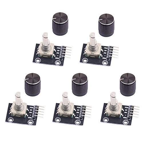 WayinTop 5pcs 360 Degree Rotary Encoder Module KY-040 Brick Sensor Development Board with Push Button for Arduino - Thumbnail 7