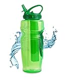 Cool Gear Solstice Water Bottle with EZ-Freeze Ice Pack 32 Ounce