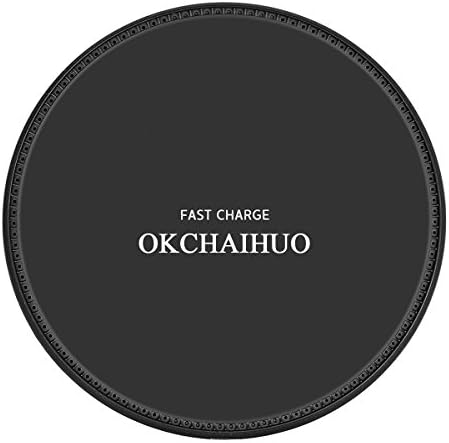 Charger Wireless Charger Fast,OKCHIAHUO Fast Wireless Charger,Fast-Charging for Galaxy S8 S8+...,Standard charge for iphone8 iphone8plus iphoneX...,Universal for all Qi-Enabled devices (black)