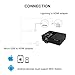 2019 Newest Version-Mini Projector 1080P 5000Hrs Lamp Life,HD LED with 180” Display and 1080P Support, Compatible with TV Box, PS4, HDMI, VGA,TF, AV and USBthumb 3