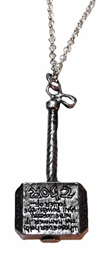Marvel Comics THOR'S HAMMER Pewter Finish PENDANT on 22 Inch Chain
