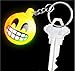 Flashing LED Light Up Toys, Emoji face keychain, 12–Pack, 1 Dozens