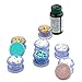 7 Day Pill Organizer Case Stackable Weekly Supplements Vitamins Pills Dispenser Holder Translucent Blue with Extra Lid