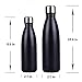 SHAREWIN Stainless Steel Water Bottle Vacuum Double Wall Cola Shape Leak Proof Drinking Bottle Travel Thermal Flask Perfect for Outdoor Hiking, Office, Sports - 12oz 14oz 17oz