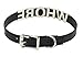 Whore Slut Slave Bondage Ring Collar 3D Letter Genuine Leather Choker with Buckle (WHORE)