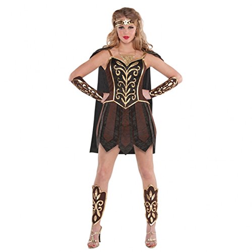Adult Womens Ancient Warrior Princess Fancy Dress Party Halloween Costume