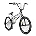 Mongoose Legion L10 Freestyle BMX Bike Line for Beginner-Level to Advanced Riders, Steel Frame, 20-Inch Wheels, Silver/Black