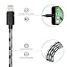 Travalo 3 Feet Nylon Braided Lightning Cable USB Charging Cord for iPhone iPad and iPod（5 Pack）