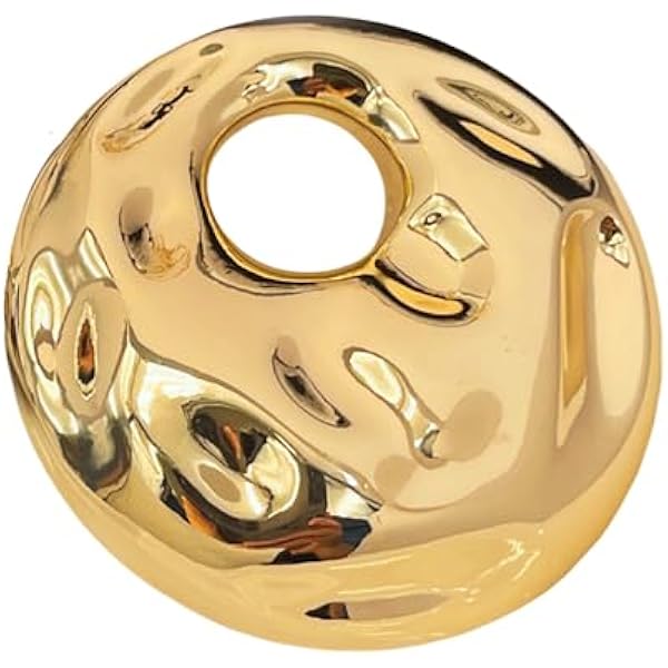 Géométrique Broche En Métal, Or Broche Vintage Rondes