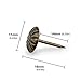Yasorn Bronze Upholstery Tacks Decorative Furniture Nails DIY Push Pins Vintage Flower-Pattern Head Nail 100pcs