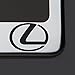 Black Lettering Laser Engraved Mirror Polish Stainless Steel Lexus License Plate Frame Holder Front Or Rear Bracket Steel Chrome Screw Cap