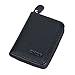DEEZOMO Genuine Leather Mini Credit Card & Coin Wallet with Zipper for Men and Women