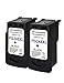 Inktopia Remanufactured for Canon PG-245XL Ink Cartridges (2 Black) Shows Accurate Ink Level Used in Canon PIXMA MG2520 MG2920 MG2922 MG2924 MG2420 MG3020 MG2555 MX490 MX492 Printer