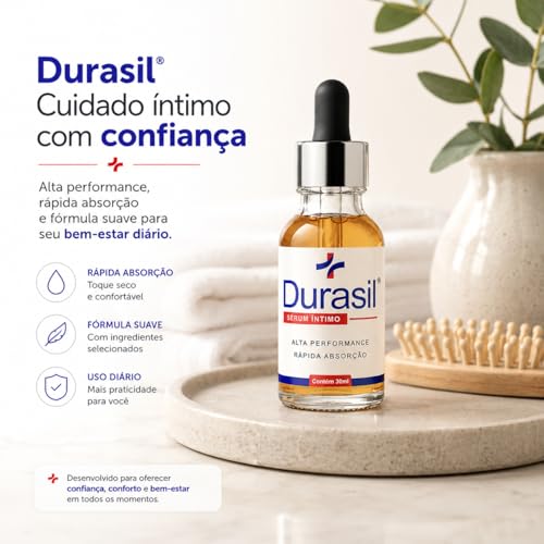 Durasil Sérum Masculino 30ml - Fórmula De Rápida Absorção Sensação Prolongada - Uso Diário