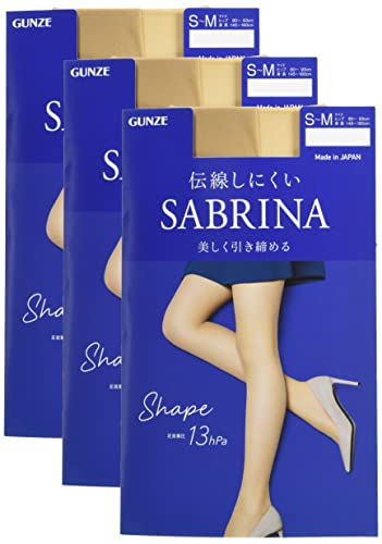 [グンゼ] ストッキング サブリナ 〈3足組〉 シェイプ 美しく引き締める 伝線しにくい SB520 レディース ヌードベージュ M-L