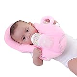 Baby Portable Detachable Feeding Pillows Self-Feeding Support Baby Cushion Pillow (Pink)