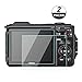 WH1916 Glass Screen Protector Foils Compatible for Nikon W300 W300S Waterproof Underwater Digital Camera, Tempered Glass Film Anti-Bubble Anti-Scratch Anti-Finger for Nikon w300 w300s Camera (2 Pack) primary