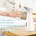 TESECU Automatic Soap Dispenser Touchless Foaming Soap Dispenser Bath Kitchen Countertop Soap Dispenser with Infrared Motion Sensor, Waterproof, White 350ml