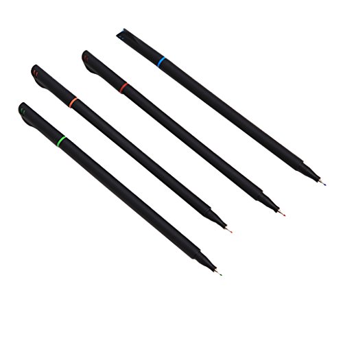 SAYEEC Fineliner Pens Bleed Resistant - Perfect for Calligraphy/Precise Drawing/Writing/Adult Coloring Books/Comics/Manga (12 Colors) - Thumbnail 3