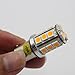 AMAZENAR 2-Pack 1156 BA15S P21W 1141 1003 1073 1095 Extremely Bright Amber/Yellow LED Light Non-Polarity 10-30V-DC 5050 18 SMD Replacement Bulb For Turn Signal Light Lamps