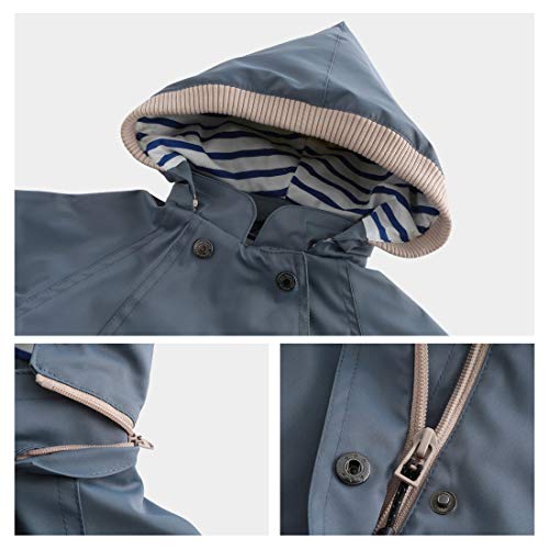 image for ACESTAR 100% Waterproof Rain Jacket Coat, Windproof Spring Fall Jacket