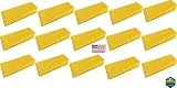 Parts 4 Outdoor Set of 15 Tree Felling Falling Felling Wedges Yellow 5.5" Plastic Logging Wedge