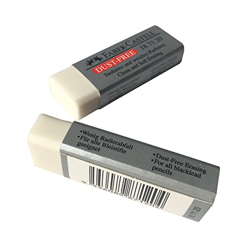 Pack-of-4-Faber-Castell-LARGE-Pencil-Eraser-Dust-Free-Clean-and-Extra-Soft-Erasing-for-ART-OFFICE-SCHOOL-USE-62x2x125cm