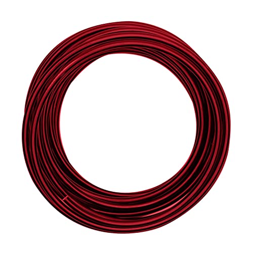 Vaessen Creative Aluminium Craft Wire 32.8 ft (10 m) x 0.2 (5 mm) Red - Flexible Metallic Wire for Crafting, Flower Arranging, Jewellery Making and Modelling