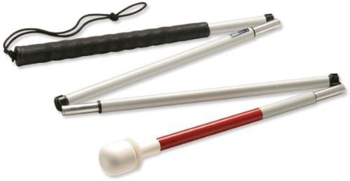 Ambutech 4-Sec Folding Graph Cane-Marsh Roller-54in by Ambutech
