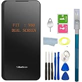 V60 ThinQ Dual Screen Front Glass Replacement for LG V60 ThinQ V605N Dual Screen Case Front Glass Replacement W/Tape+Tools (V60)