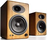 Audioengine A5+ Premium Powered Speaker Pair (Carbonized Solid Bamboo)