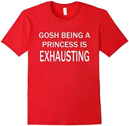 Men's Funny Princess Novelty T-Shirt XL Red