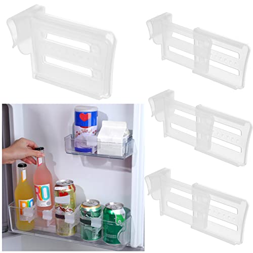 BOTRIBAS Séparateurs de séparateurs de réfrigérateur de Cuisine,Clips de Stockage d'étagère de séparation,Organisateur d'étagères Bien rangé,répartiteurs d'espace pour Les Fournitures de Cuisine